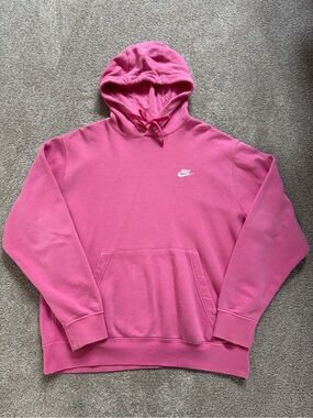 Nike Men’s Hot Pink Pullover Hoodie